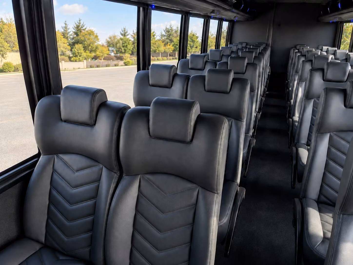 18 passenger minibus interior