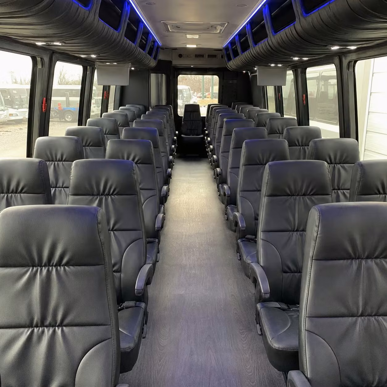 25 passenger minibus interior