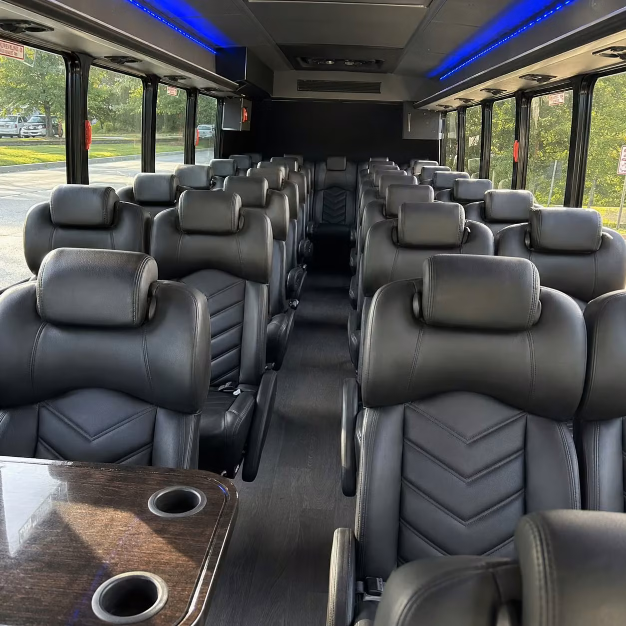 28 passenger minibus inside